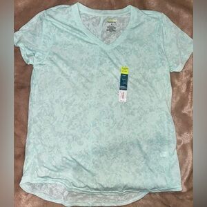 Light Blue Tek Gear V-Neck Women's Top NWT